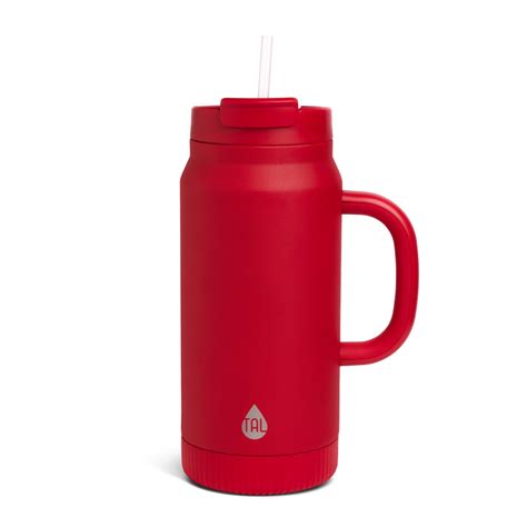 TAL Stainless Steel Hudson Tumbler with Straw 64 fl oz, Red - Walmart.com