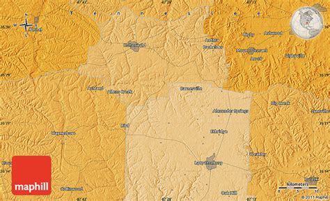 Political Map of Ashland