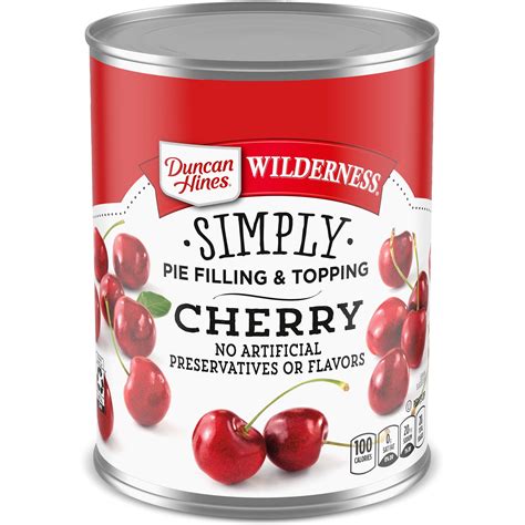 Duncan Hines Wilderness Cherry Pie Filling and Topping, 21 oz ...