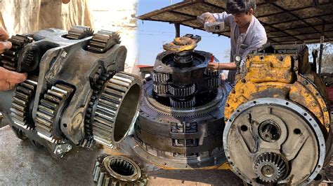 Repairing Process of Caterpillar Transmission | Restoration of Caterpillar Transmission ...