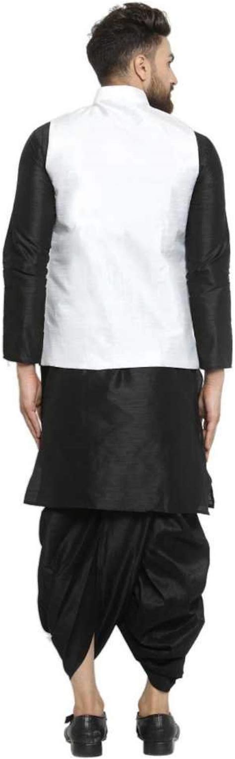 Indian Traditional Kurta Dhoti With Jacket Coat / Blazer Jodhpuri ...