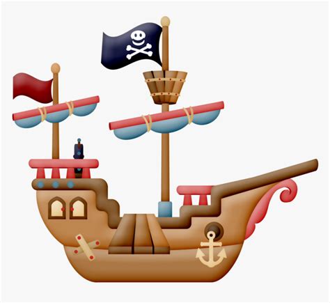 Sailboat Clipart Barco - Dibujo Barco Pirata Png, Transparent Png - kindpng