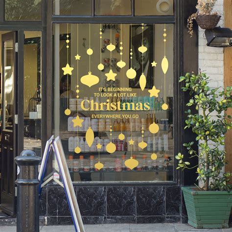 Christmas Song Shop Window Sign Removable Retail Display Vinyl Seasonal ...