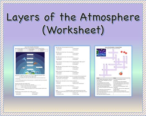 Layers Of The Atmosphere Worksheet Answer Key