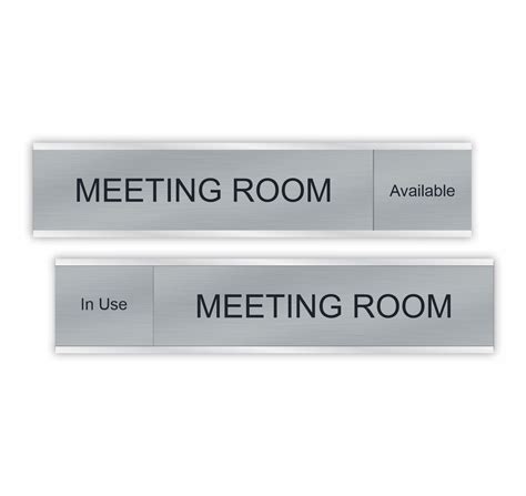 Meeting Room Slider Signs - Available / In Use - NapNameplates.com