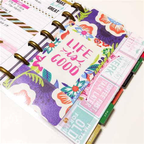 Mini Happy Planner Cover Template | Sparkle Pop Paper