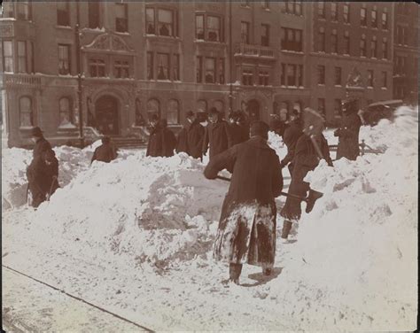 New York - History - Geschichte: The Great Blizzard (Februar 1899)