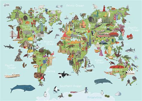 World Map Clipart For Kids