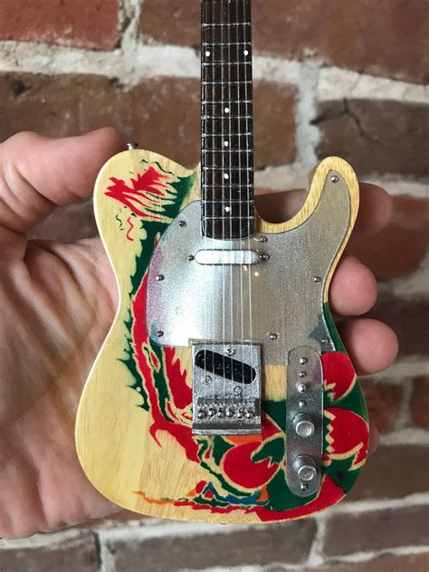 Led Zeppelin Collectible Jimmy Page Dragon Telecaster™ Mini Guitar Replica Official Fender™ - Etsy