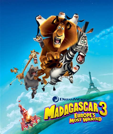 Madagascar 3 Europe’s most wanted poster | Madagascar movie, Penguins of madagascar, Dreamworks ...