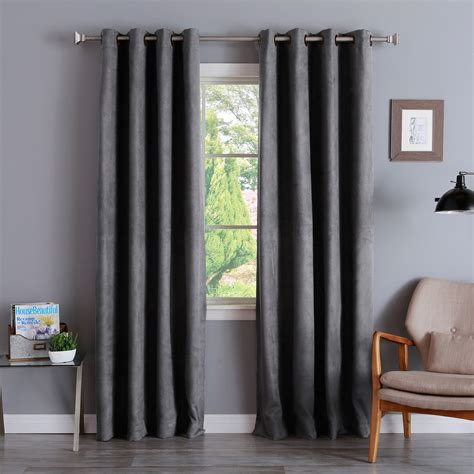 2024 Latest Faux Suede Curtain Panels