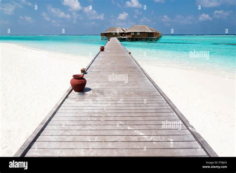 Meeru Island water villas, Maldives Stock Photo - Alamy