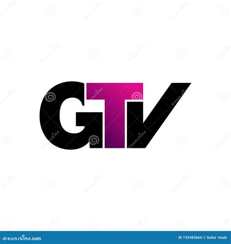 Letter GTV Simple Monogram Logo Icon Design. Stock Vector - Illustration of business, initial ...