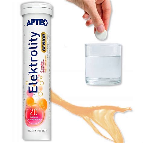 Apteo, Electrolytes Senior, 20 effervescent tablets,Apteo, Elektrolity Senior, 20 tabletek ...