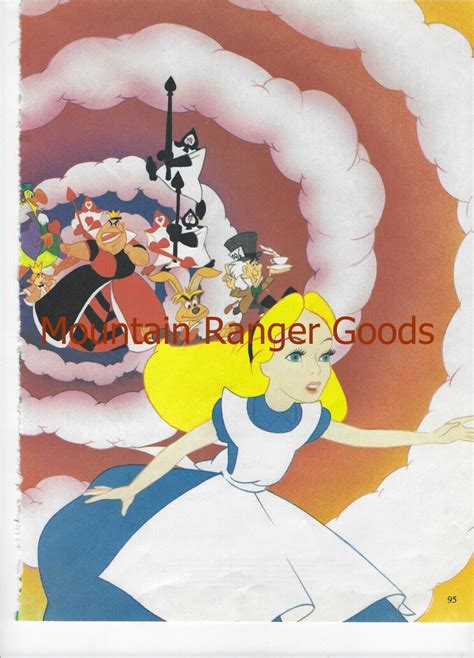 Vintage Disney Alice In Wonderland Art