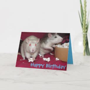 Rat Birthday Cards | Zazzle