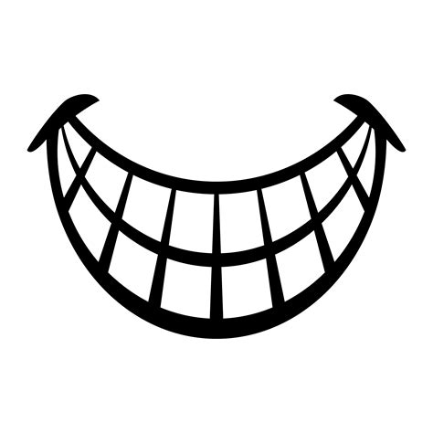 Big Happy Toothy Cartoon Smile vector icon 553647 Vector Art at Vecteezy