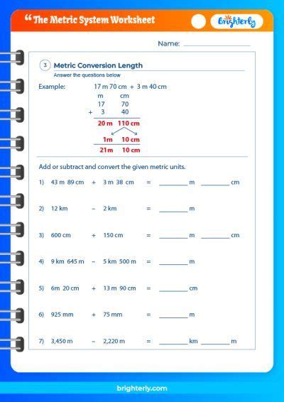 FREE Printable Metric System Worksheets [PDFs] Brighterly.com