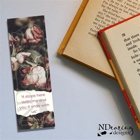 It Ends With Us Quotes Printable Bookmark Bundle - Etsy