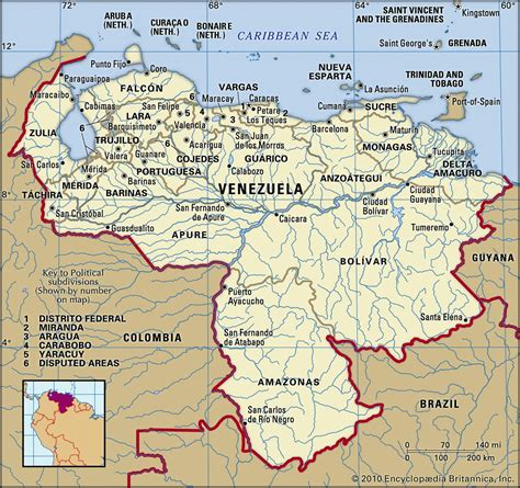 Map of Venezuela and geographical facts, Where Venezuela is on the ...