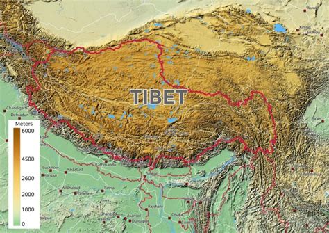 Tibet Altitude: Lhasa, highest and lowest areas - Wonders of Tibet