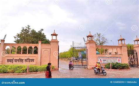 Sawai Mansingh Stadium, Jaipur, Rajasthan Editorial Stock Photo - Image ...