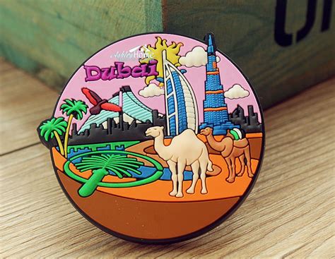 UAE DuBai Tourist Travel Souvenir Rubber Fridge Magnet Worldwide GIFT ...