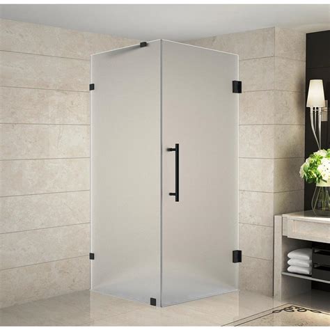 Aston Aquadica 36 in. x 36 in. x 72 in. Frameless Corner Hinged Shower ...