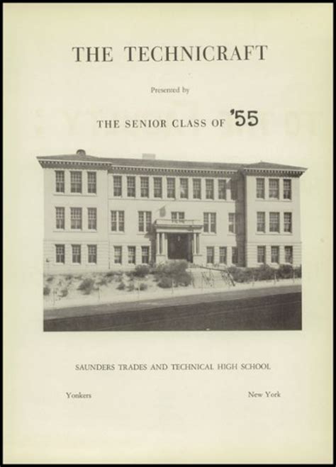 Explore 1955 Saunders Trades & Technical High School Yearbook, Yonkers NY - Classmates