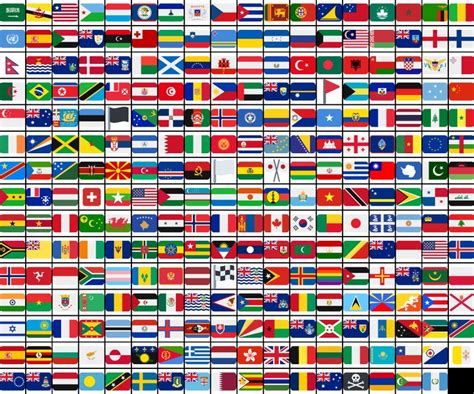 Flags of the World Emojis Bundle, ALL Official Country Flag Emojis Plus ...