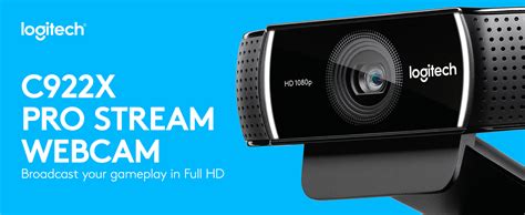 Logitech C922 Pro Stream Webcam, HD 1080p/30fps or HD 720p/60fps ...