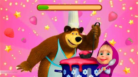 Masha Cooking dash and dinner - Masha and the Bear cooking games for kids - YouTube