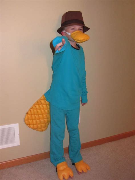 Perry the Platypus diy costume w/ fedora | Phineas and ferb costume ...