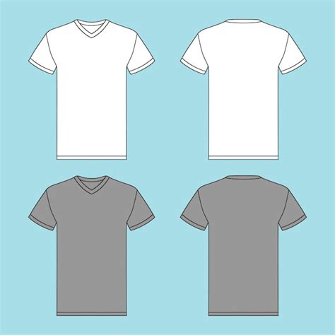 Premium Vector | V neck t shirt illustration