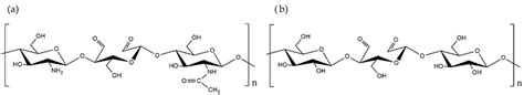 Chemical structure of (a) dialdehyde chitosan (DACS) and (b) dialdehyde... | Download Scientific ...