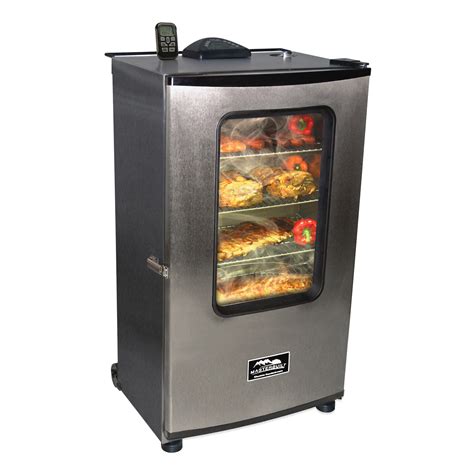 Masterbuilt Electric 40 in. Stainless Steel Digital Electric Smoker with Window and Remote - BBQ ...