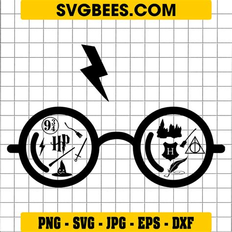 Harry Potter Glasses SVG by SVGbees: SVG Files for Cricut - Get Premium ...