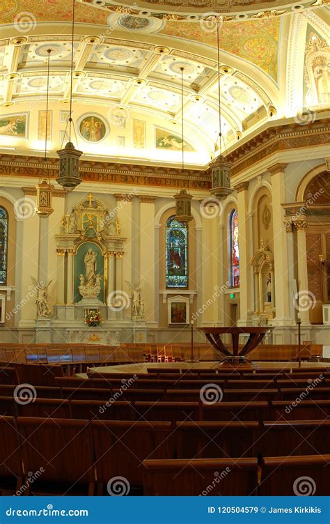 St Josephs Cathedral, San Jose Editorial Stock Image - Image of arches ...