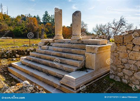 Ruins of Cronus Temple in Tlos Stock Image - Image of turkey, antiquity ...