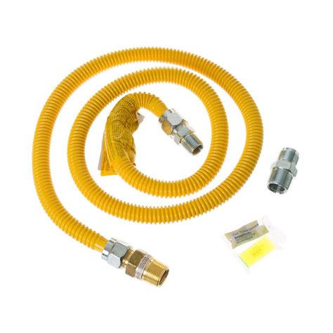 GE 5 ft. Gas Dryer Connector Kit with Auto Shut Off (CA)-PM15X118 - The ...