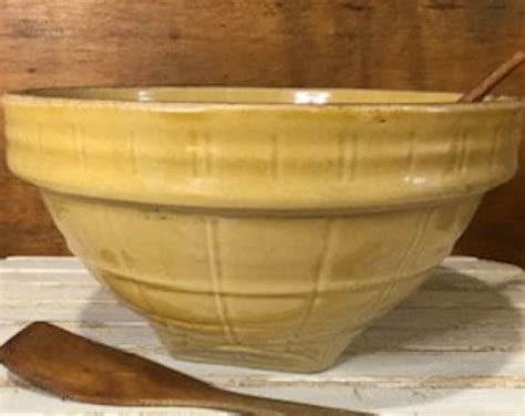 Mccoy Yellow Ware Bowl - Etsy