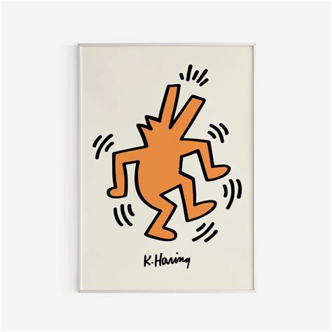 Keith Haring Poster Contemporary Wall Art Keith Haring Dog - Etsy