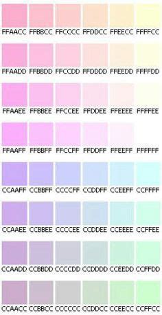 Pastel Hex Codes | Color Palette Design