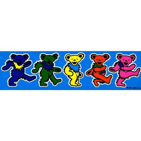 Grateful Dead - Dancing Bears Sticker – OldGlory.com