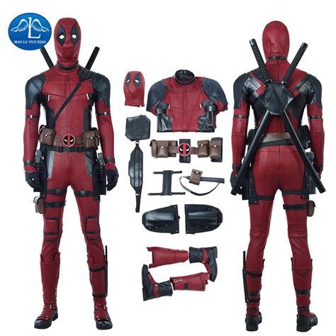 Aliexpress.com : Buy MANLUYUNXIAO New Men's Deadpool 2 Costume Updated ...