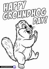 Groundhog coloring Sheet  Free Printable Pages sketch template