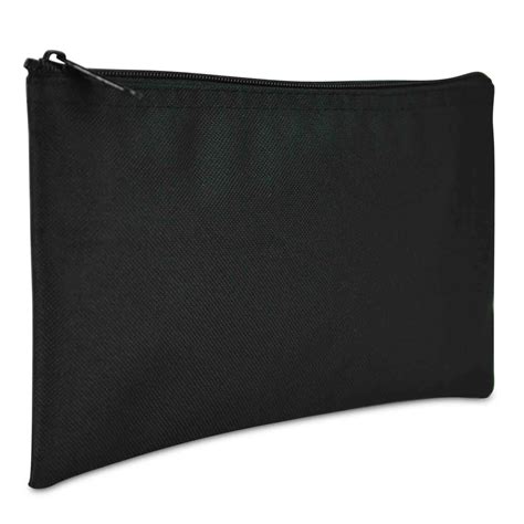 DALIX Bank Bags Money Pouch Security Deposit Utility Zipper Coin Bag in Black - Walmart.com