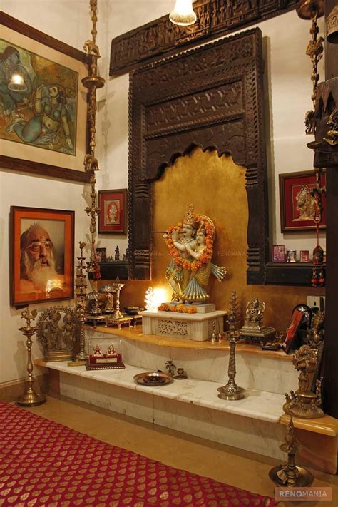 Elaborate Puja Room | Puja room, Pooja rooms, Room door design