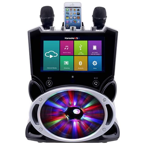 WK849 Complete Wi-Fi Bluetooth Karaoke Machine with 9" Touch Screen, Recording and Bluetooth Speaker