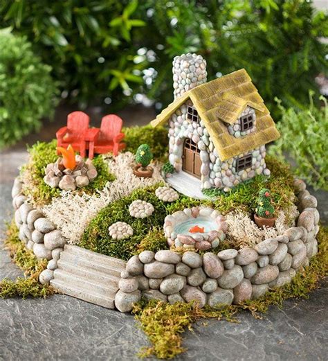 15+ Idées Maisons Miniatures en Pierre pour Décorer le Jardin